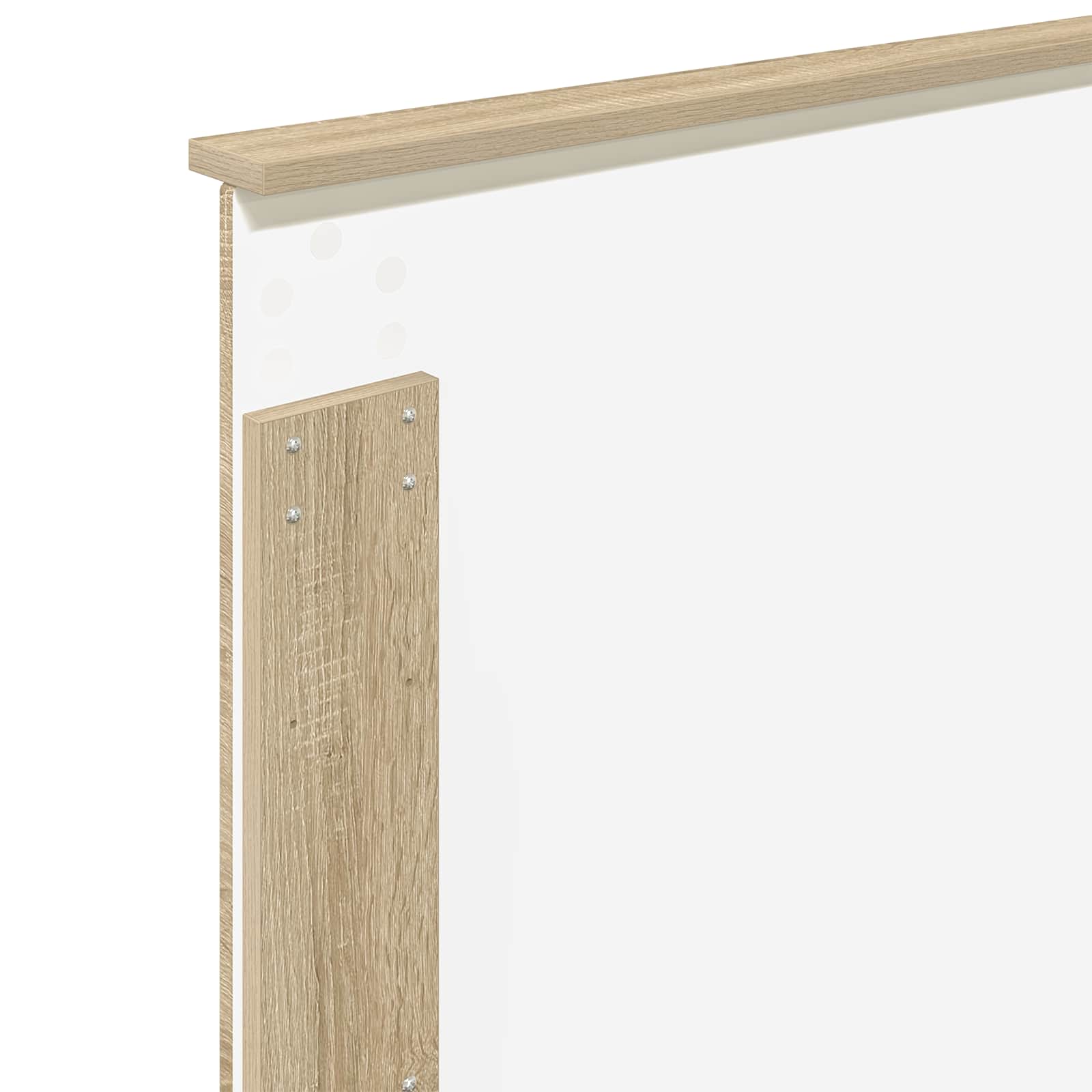 Bettrahmen mit Kopfteil Sonoma 90 x 190 cm Massives Kiefernholz