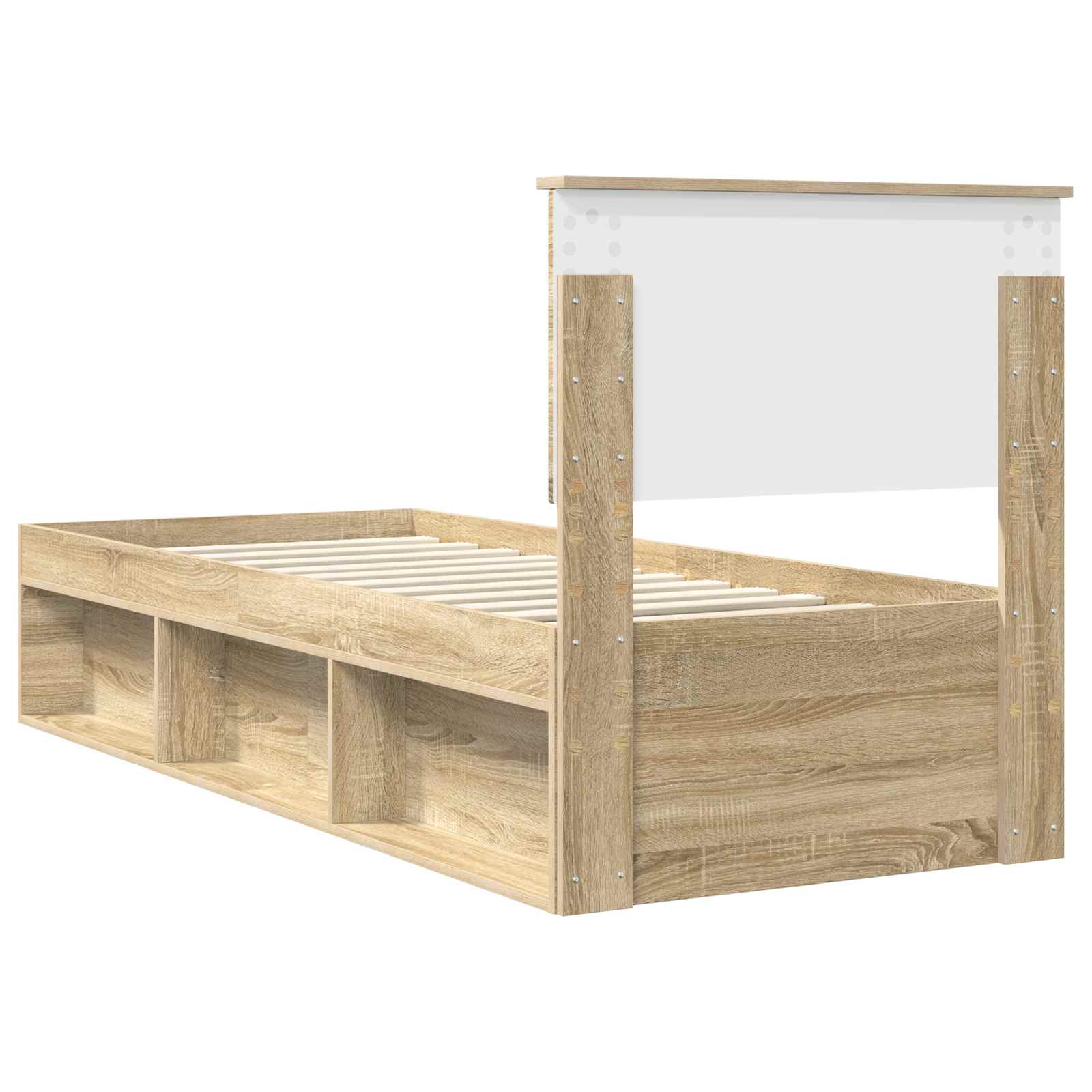 Bettrahmen Sonoma-Eiche 75 x 190 cm Massives Kiefernholz