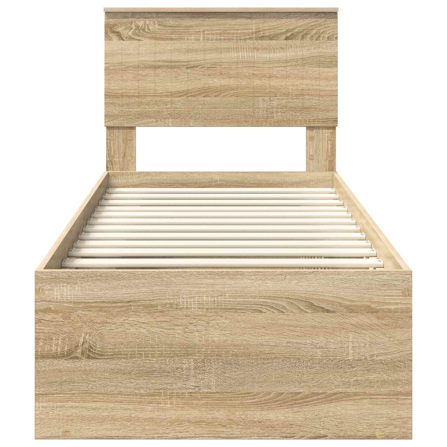 Bettrahmen Sonoma-Eiche 75 x 190 cm Massives Kiefernholz