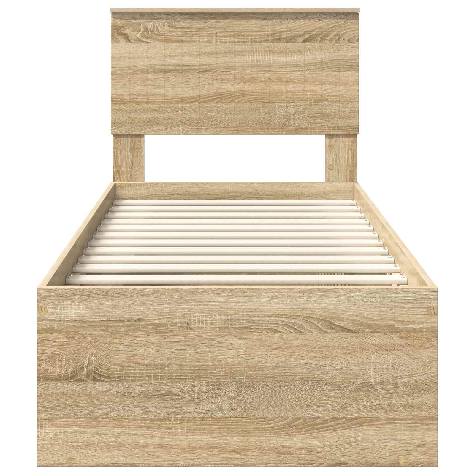 Bettrahmen Sonoma-Eiche 75 x 190 cm Massives Kiefernholz