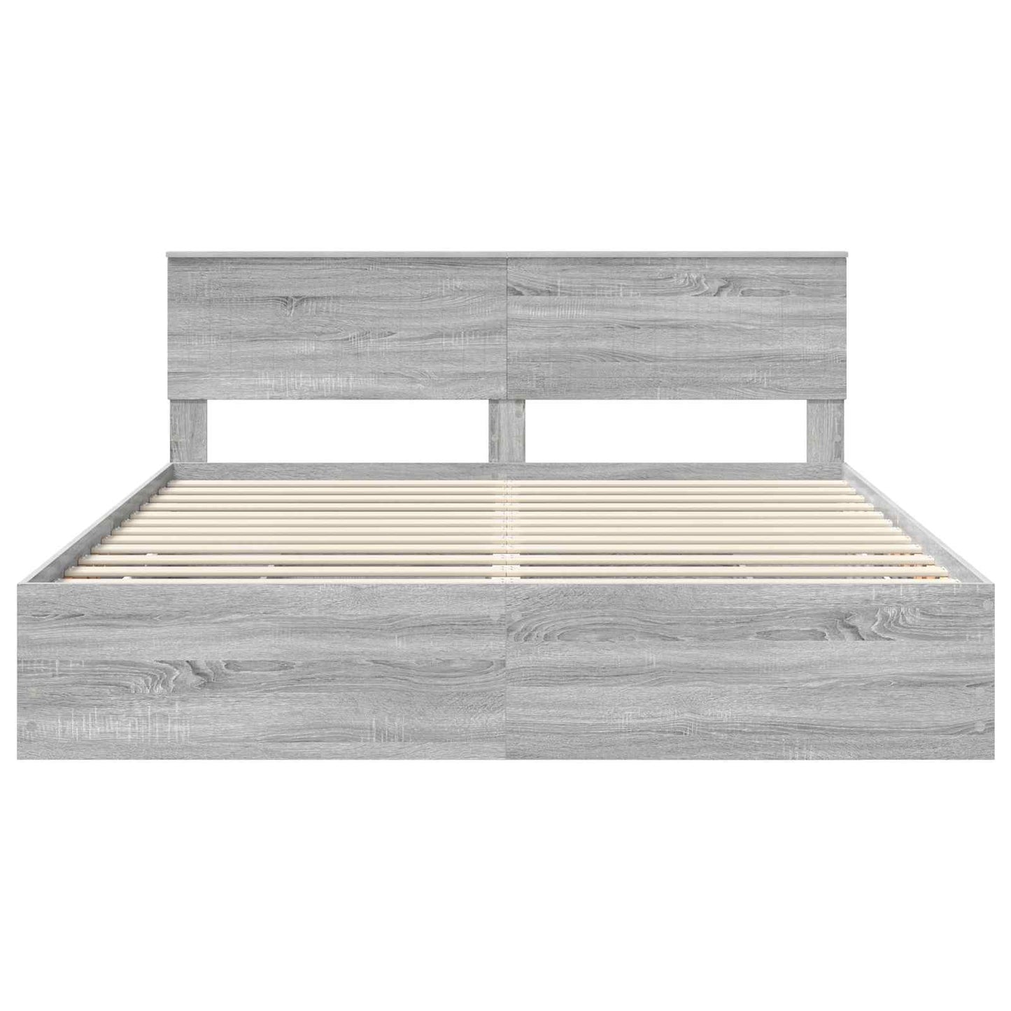 Bettrahmen Graues Sonoma 180 x 200 cm Ingenieurs Holz