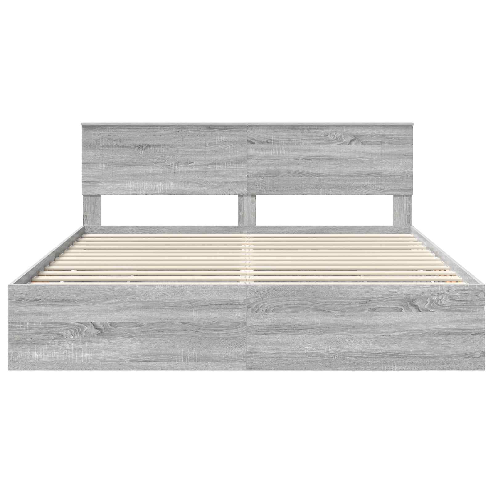Bettrahmen Graues Sonoma 180 x 200 cm Ingenieurs Holz
