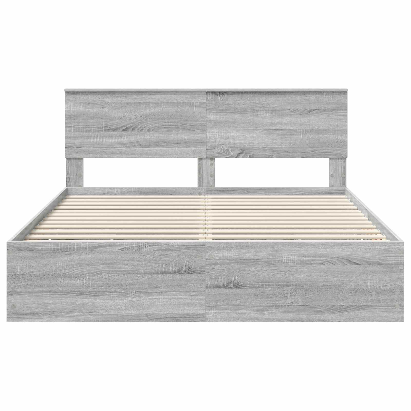Bettrahmen Graues Sonoma 160 x 200 cm Ingenieurs Holz