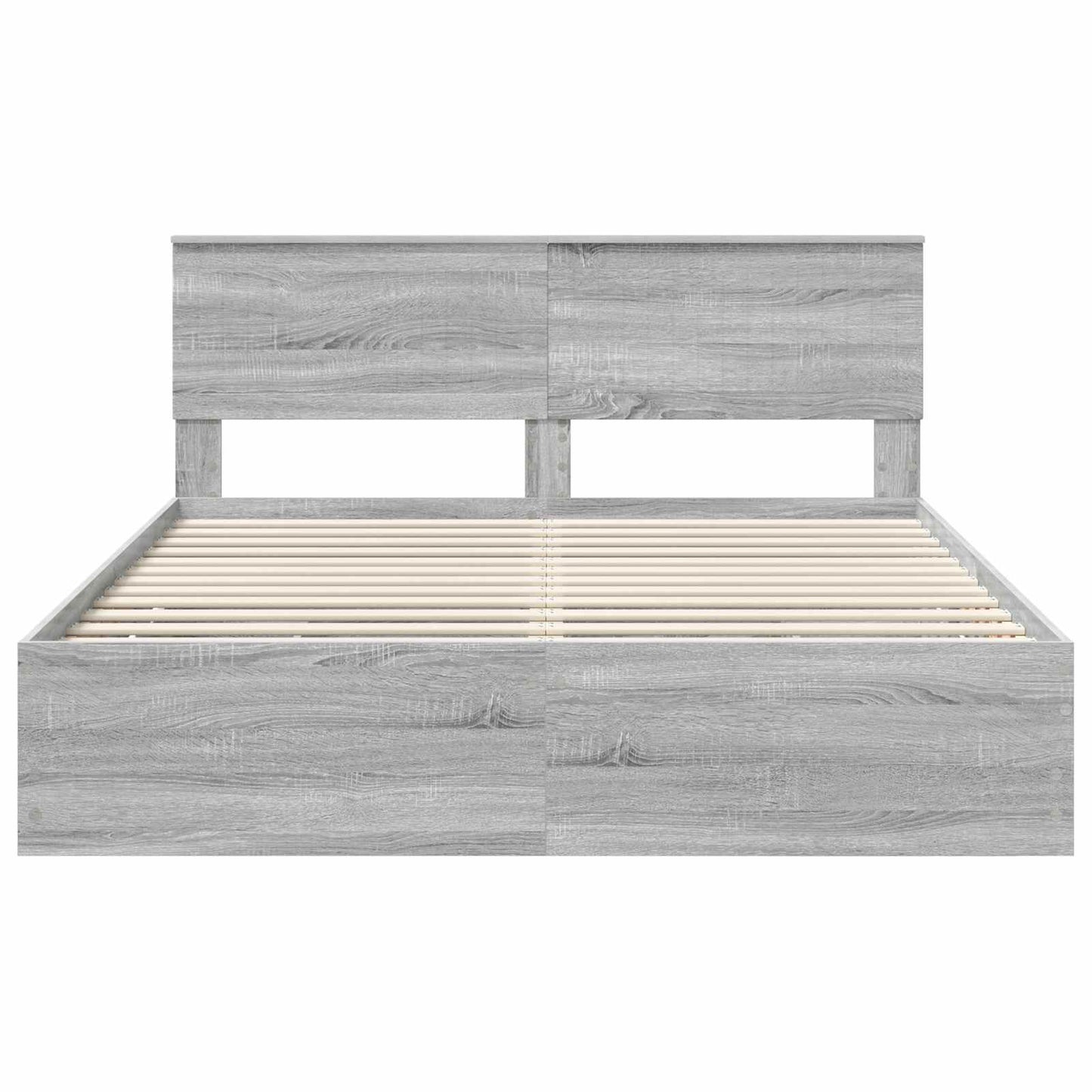 Bettrahmen Graues Sonoma 160 x 200 cm Ingenieurs Holz