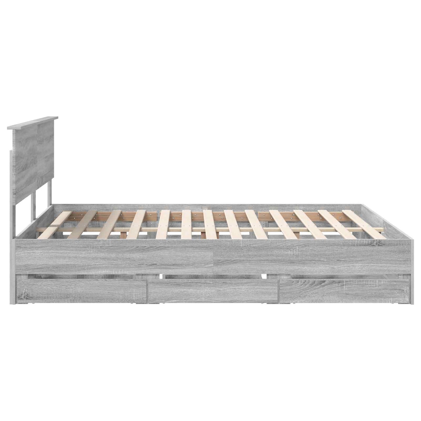 Bettrahmen Graues Sonoma 160 x 200 cm Ingenieurs Holz