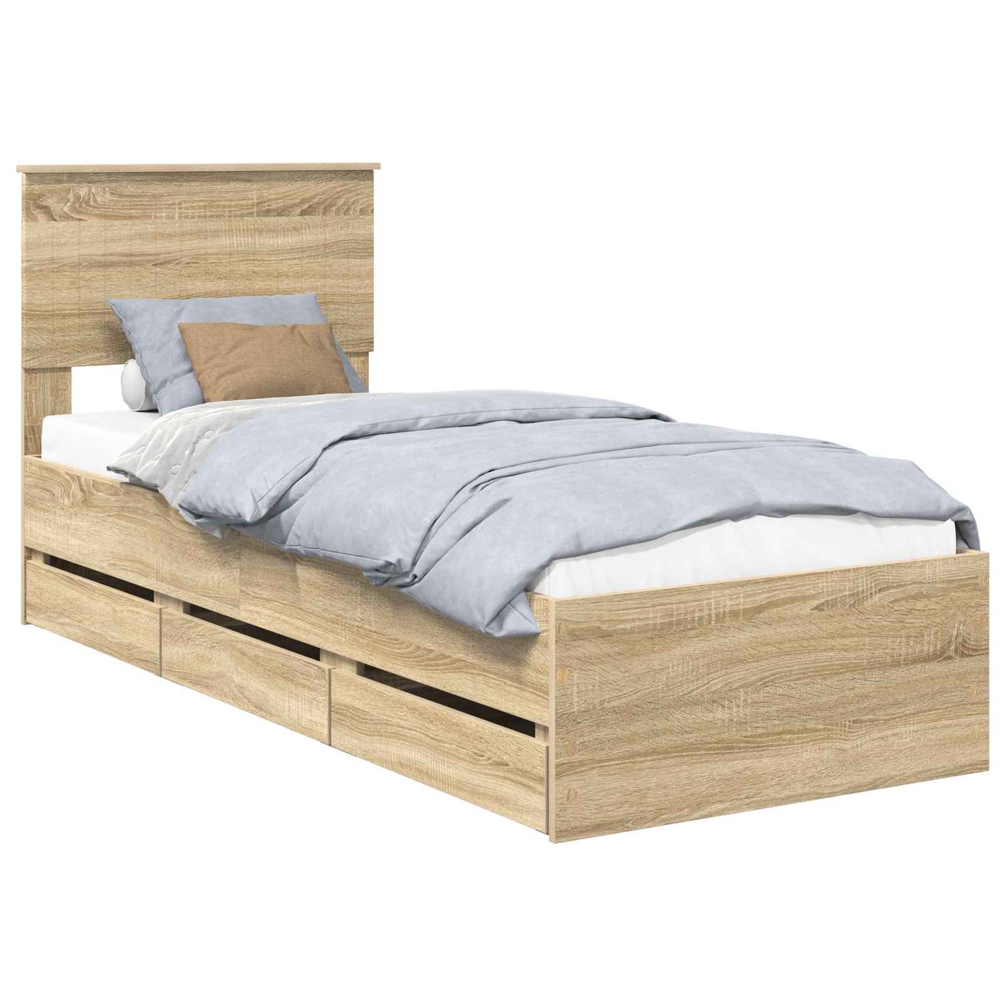 Bettrahmen Sonoma-Eiche 75 x 190 cm Ingenieurs Holz