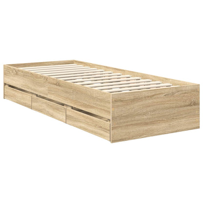 Bettrahmen Sonoma-Eiche 75 x 190 cm Ingenieurs Holz