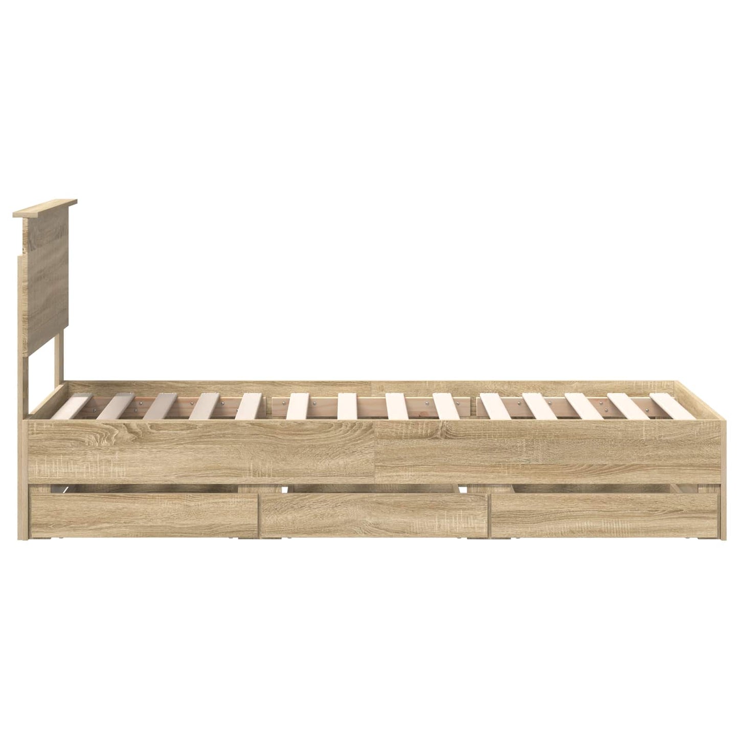 Bettrahmen Sonoma-Eiche 75 x 190 cm Ingenieurs Holz