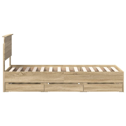 Bettrahmen Sonoma-Eiche 75 x 190 cm Ingenieurs Holz