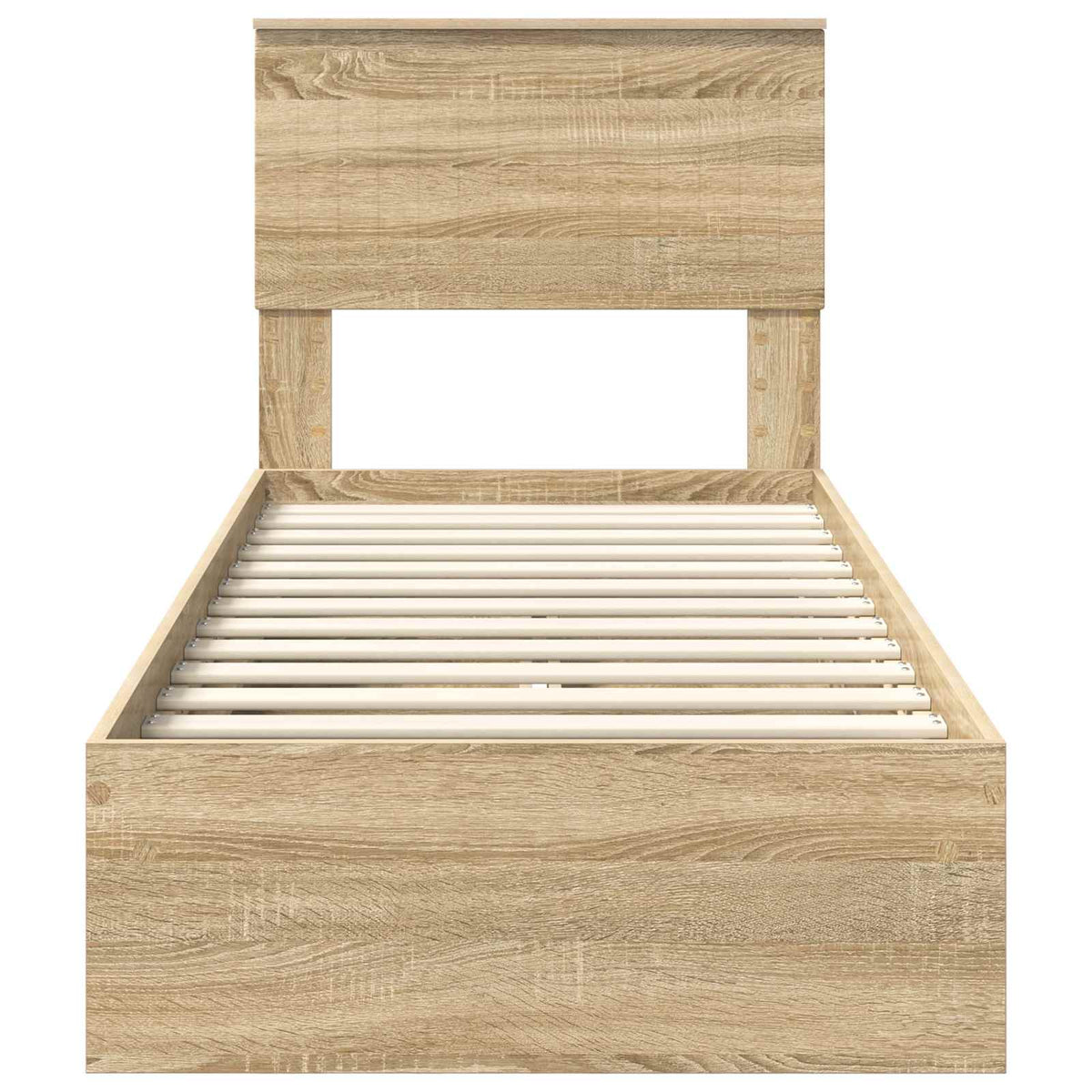 Aufbewahrungsbett Sonoma-Eiche 75 x 190 cm Holzwerkstoff