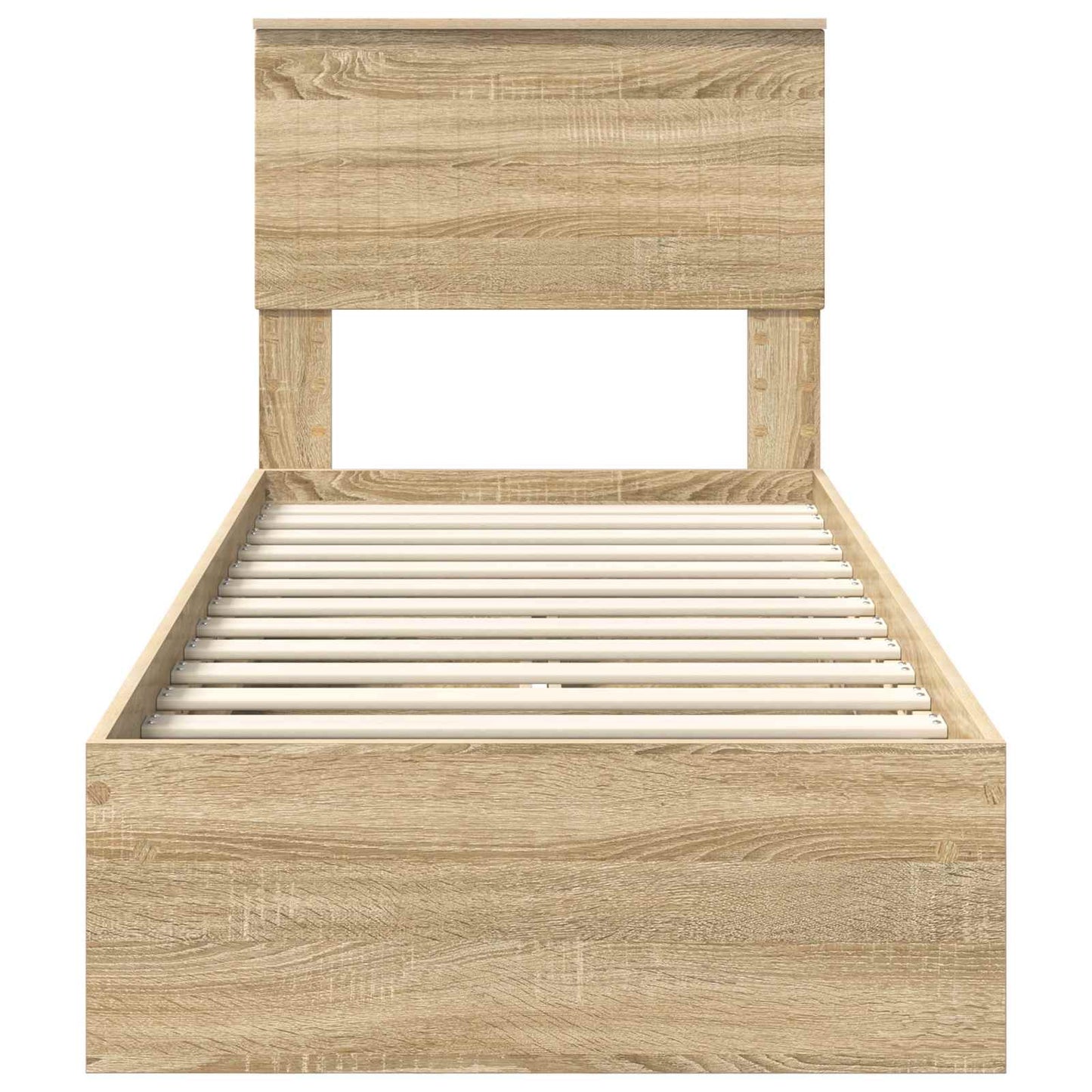 Aufbewahrungsbett Sonoma-Eiche 75 x 190 cm Holzwerkstoff