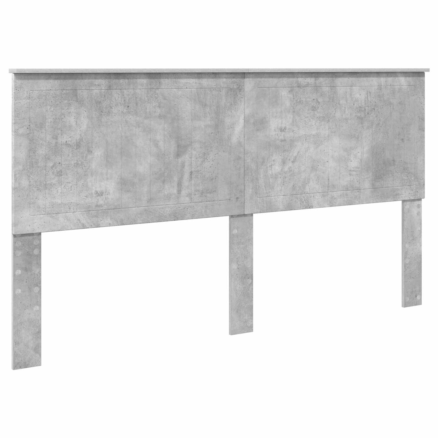 Bettrahmen mit Kopfteil Beton 180 x 200 cm Massives Kiefernholz