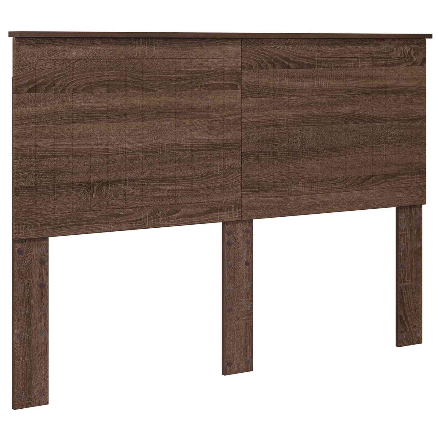 Bettrahmen Braun Eichen-Optik 140 x 200 cm Massives Kiefernholz
