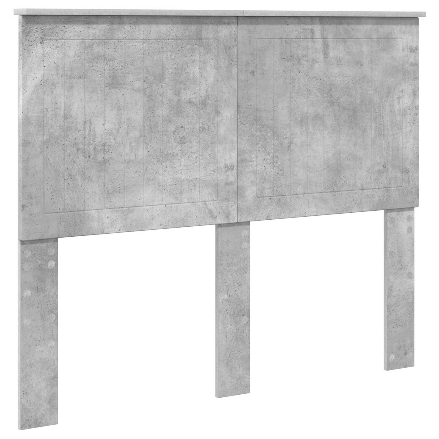 Bettrahmen mit Kopfteil Beton 120 x 200 cm Massives Kiefernholz