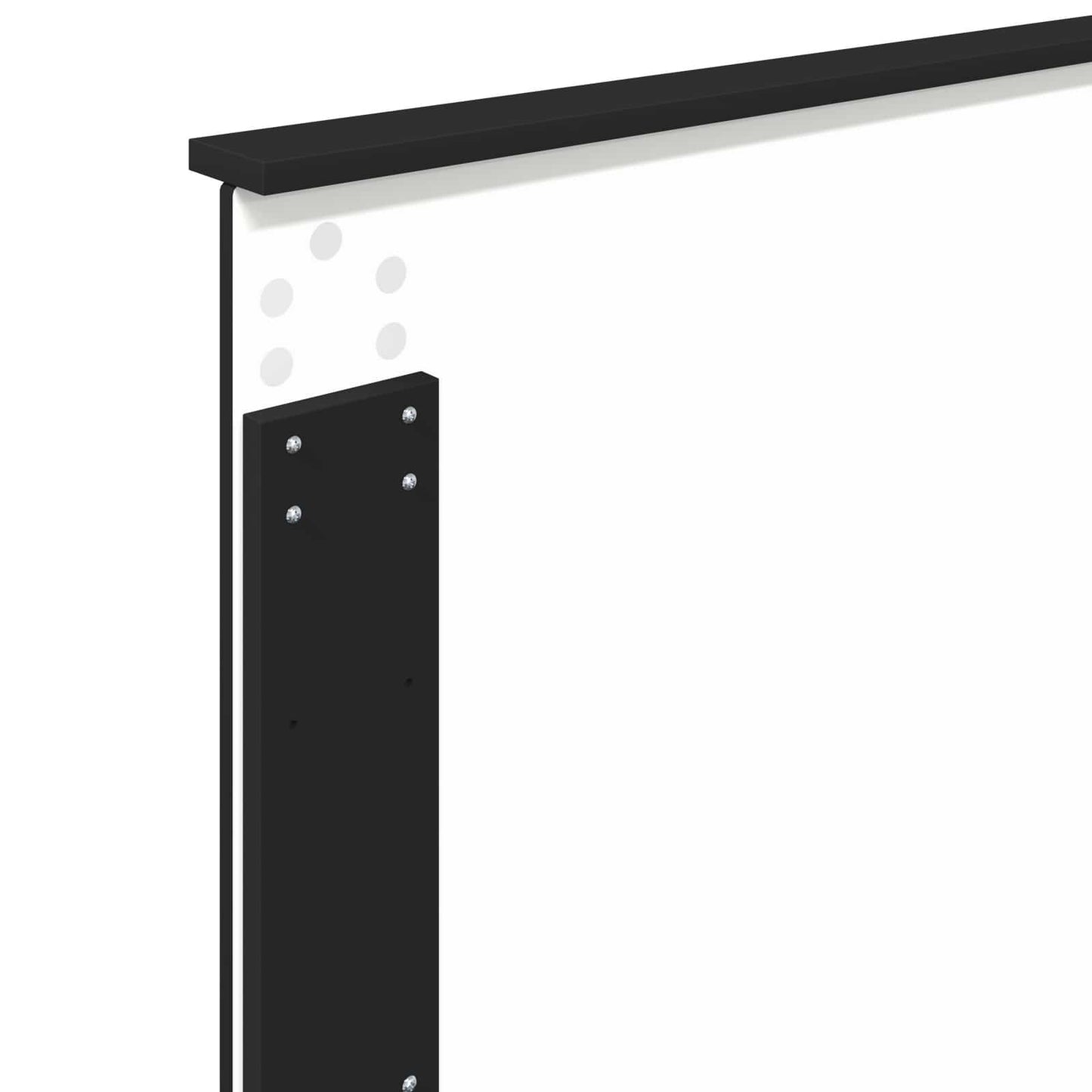 Bettrahmen Schwarz 100 x 200 cm Massives Kiefernholz