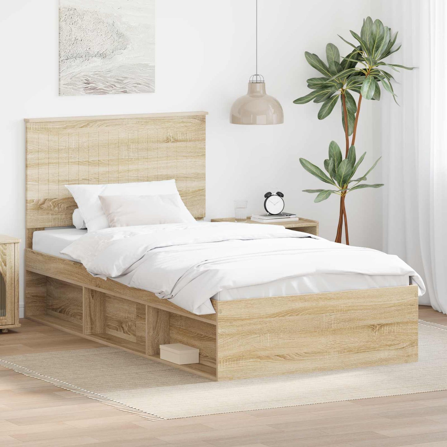 Bettrahmen Sonoma 100 x 200 cm Massives Kiefernholz