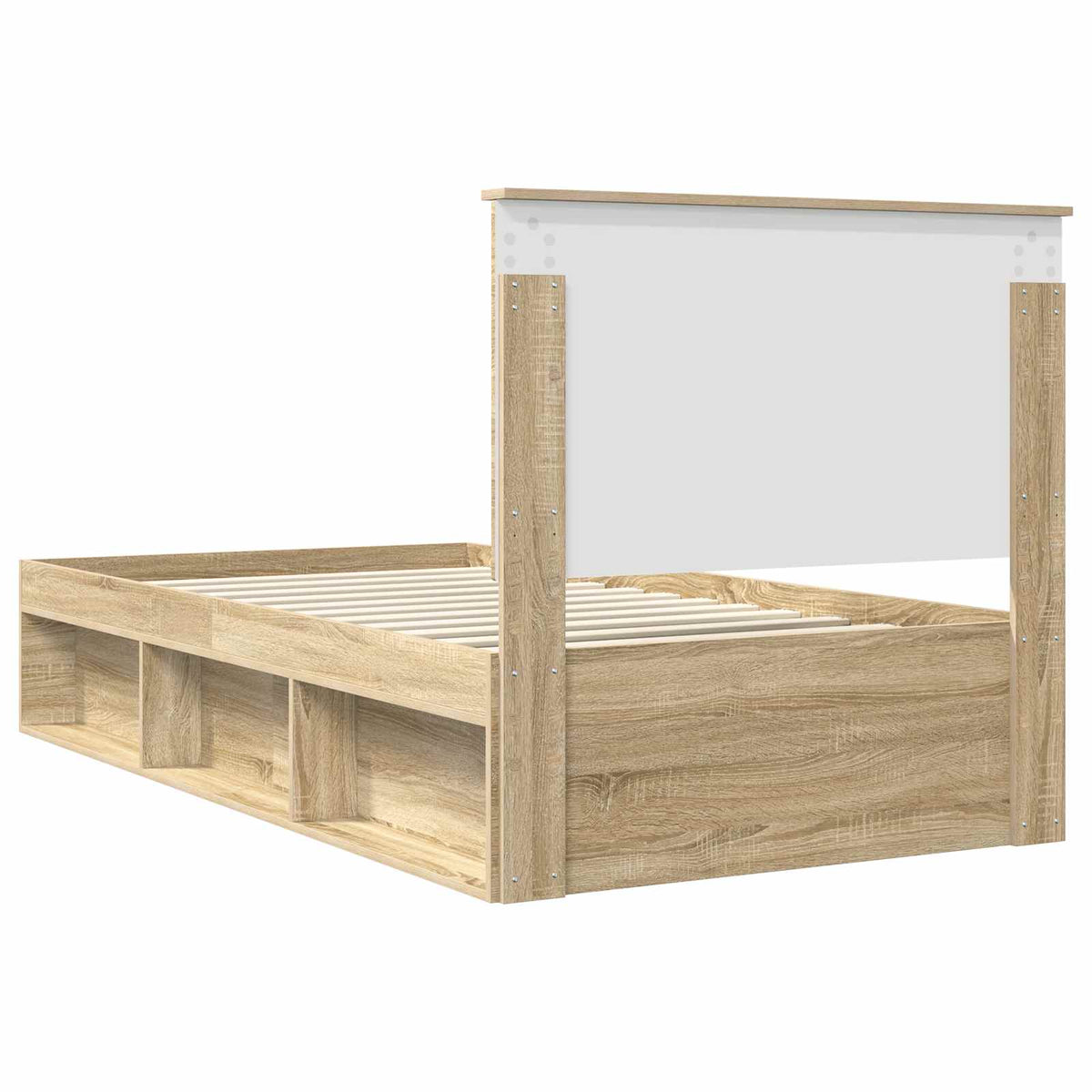 Bettrahmen Sonoma-Eiche 100 x 200 cm Massives Kiefernholz