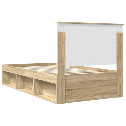 Bettrahmen Sonoma-Eiche 100 x 200 cm Massives Kiefernholz