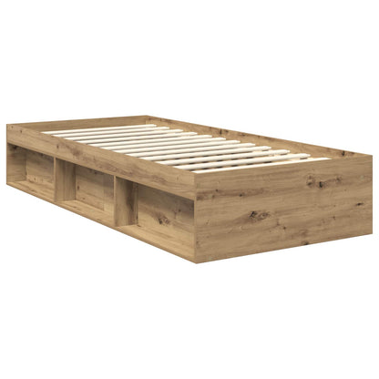 Bettrahmen Artisan-Eiche 90 x 200 cm Massives Kiefernholz