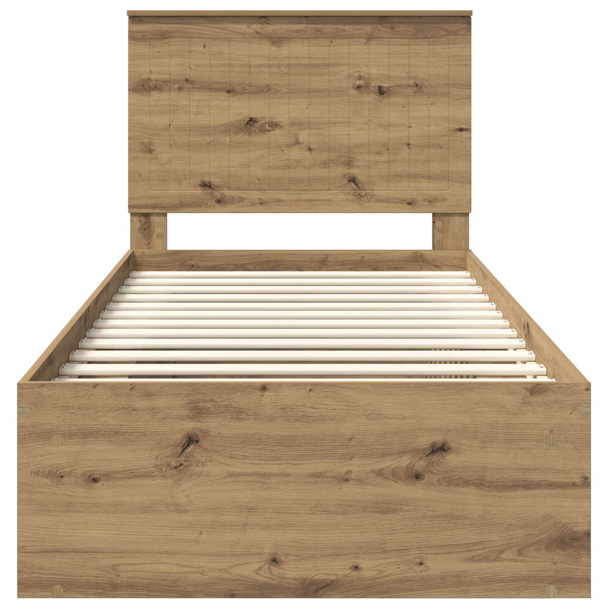 Bettrahmen Artisan-Eiche 90 x 200 cm Massives Kiefernholz