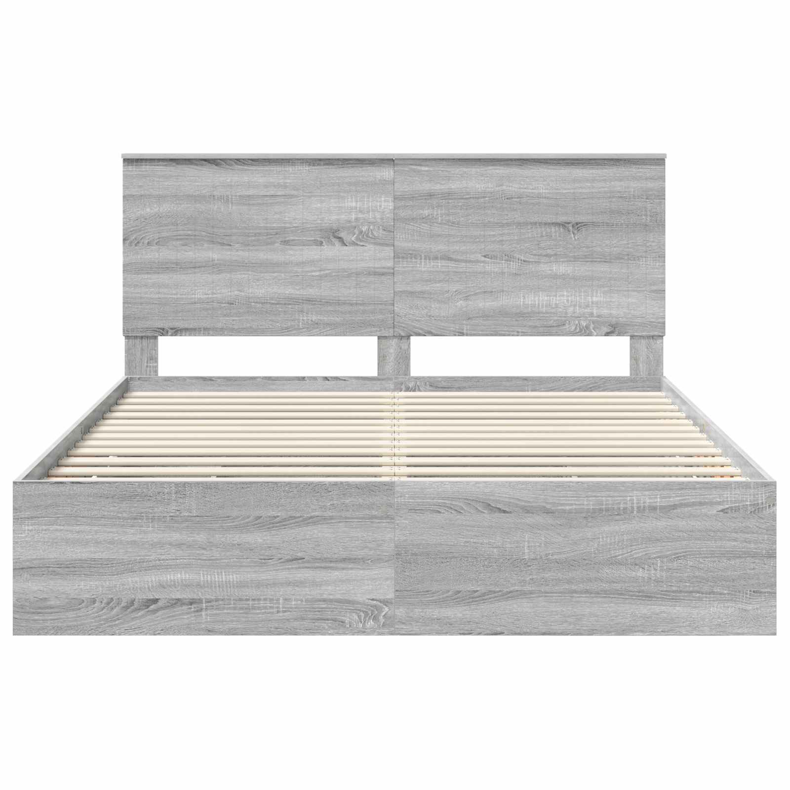 Bettrahmen Graues Sonoma 160 x 200 cm Ingenieurs Holz