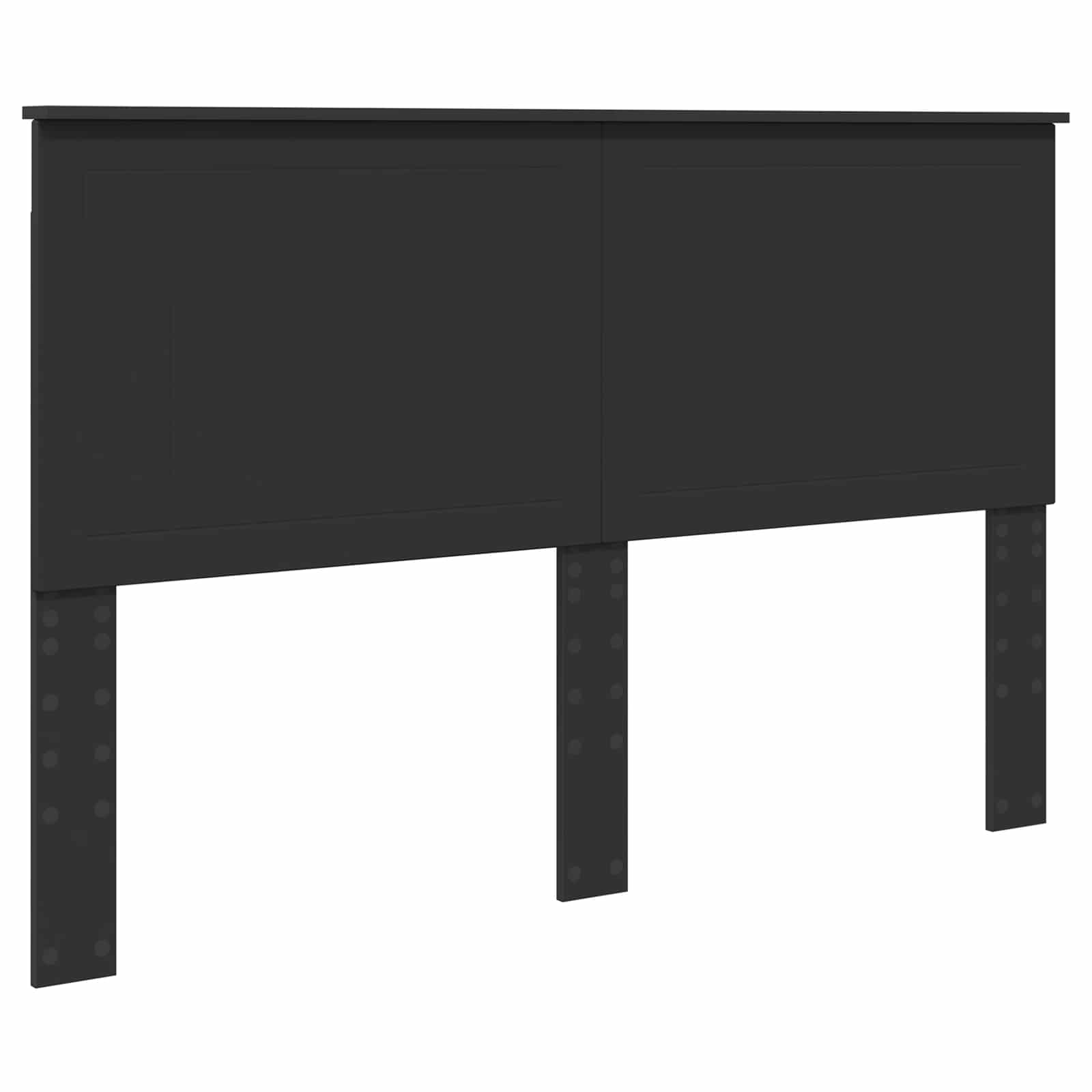 Bettrahmen mit Schubladen Schwarz 150 x 200 cm Ingenieurs Holz