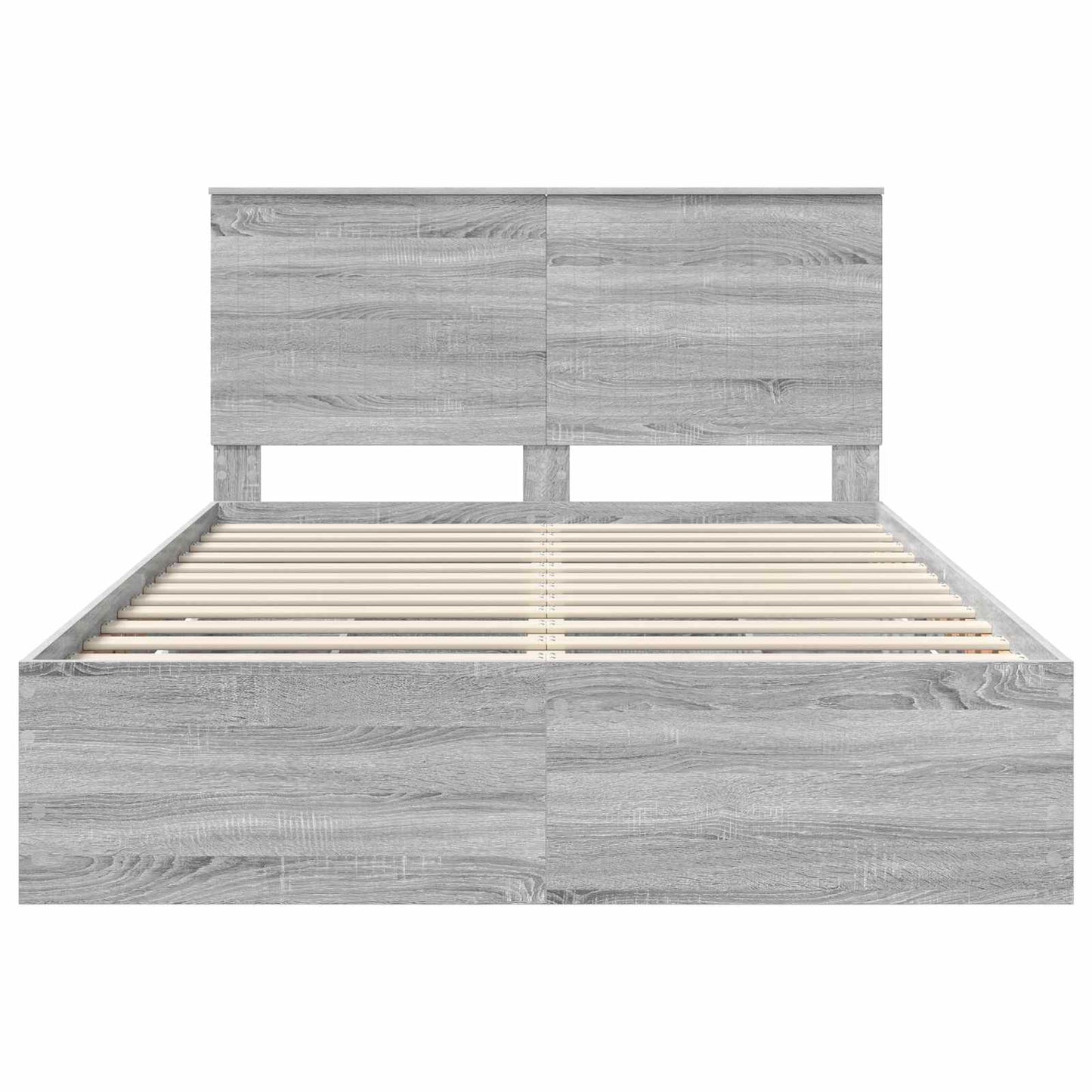 Bettrahmen Graues Sonoma 140 x 200 cm Ingenieurs Holz