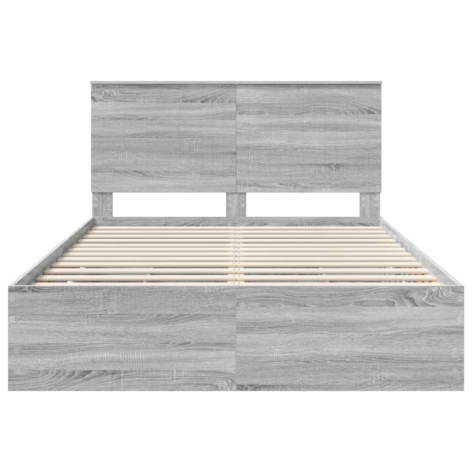 Bettrahmen Graues Sonoma 140 x 200 cm Ingenieurs Holz