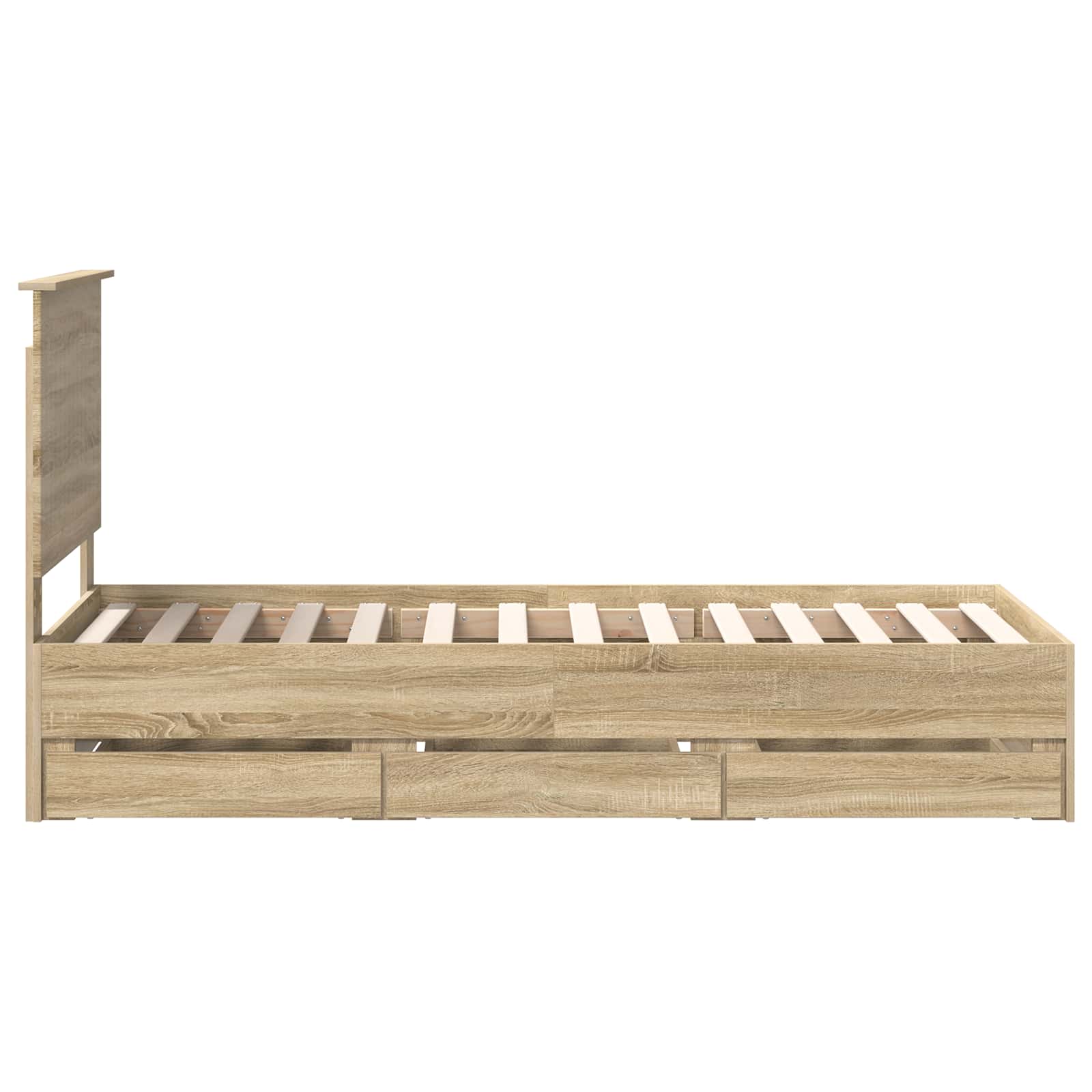 Bettrahmen Sonoma-Eiche 75 x 190 cm Ingenieurs Holz