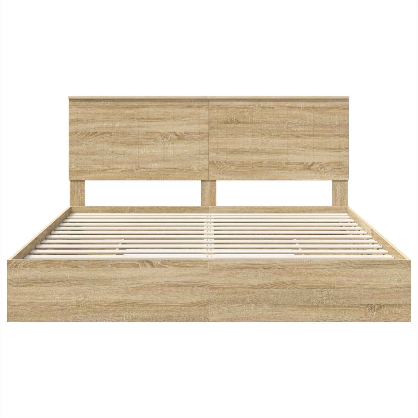 Aufbewahrungsbett Sonoma-Eiche 180 x 200 cm Holzwerkstoff