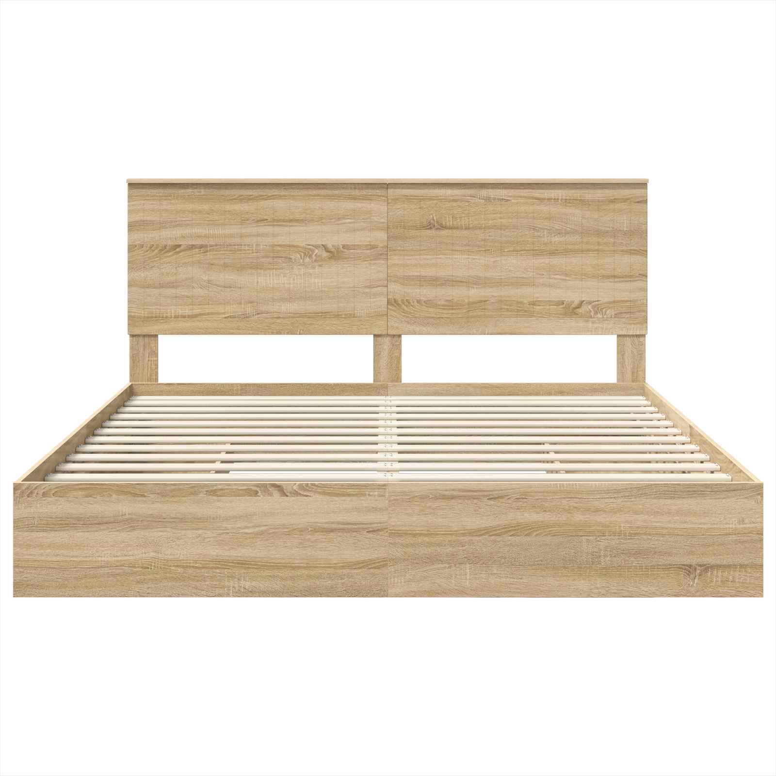 Aufbewahrungsbett Sonoma-Eiche 180 x 200 cm Holzwerkstoff