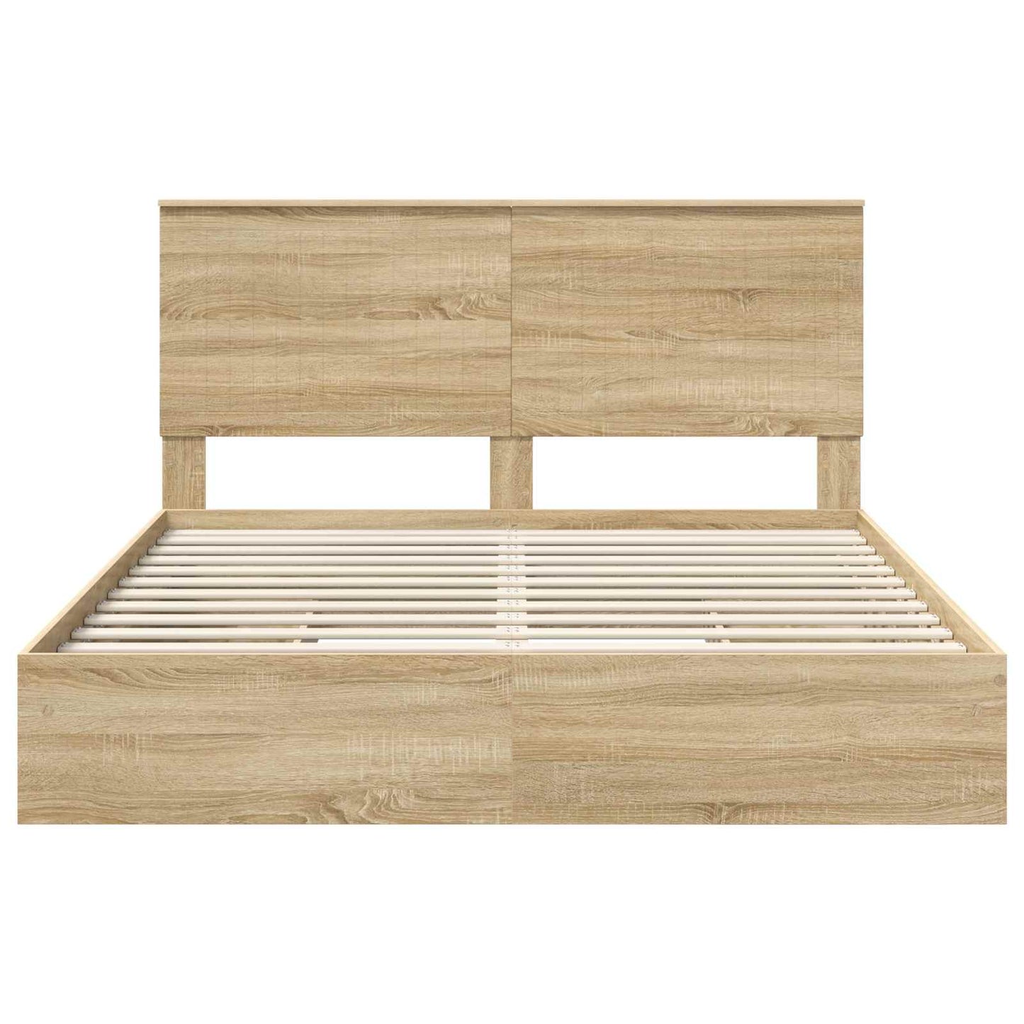 Aufbewahrungsbett Sonoma-Eiche 160 x 200 cm Holzwerkstoff
