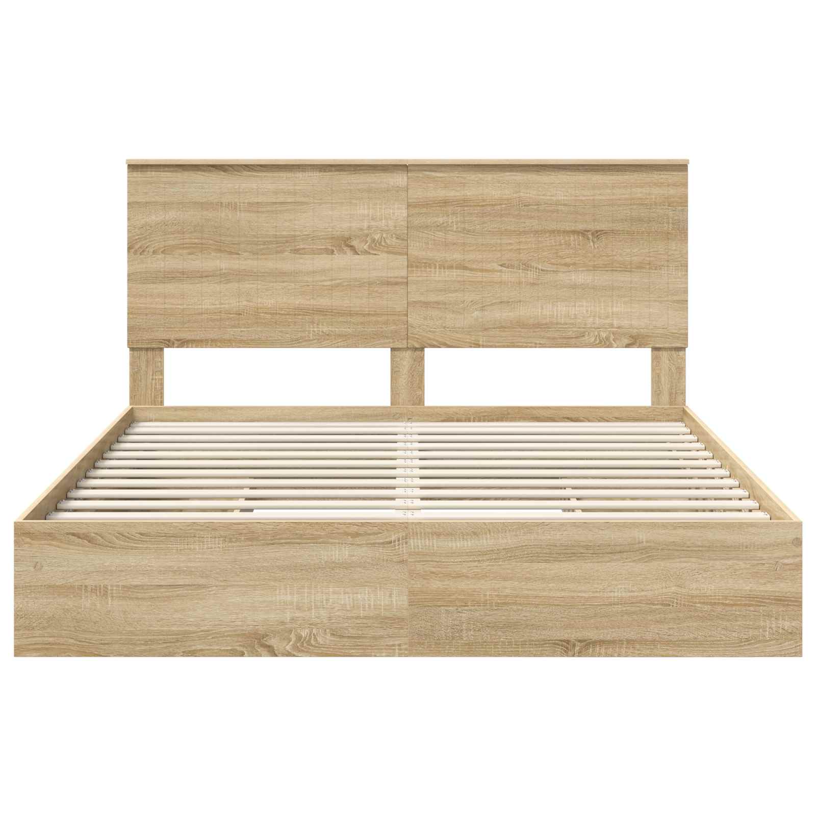 Aufbewahrungsbett Sonoma-Eiche 160 x 200 cm Holzwerkstoff