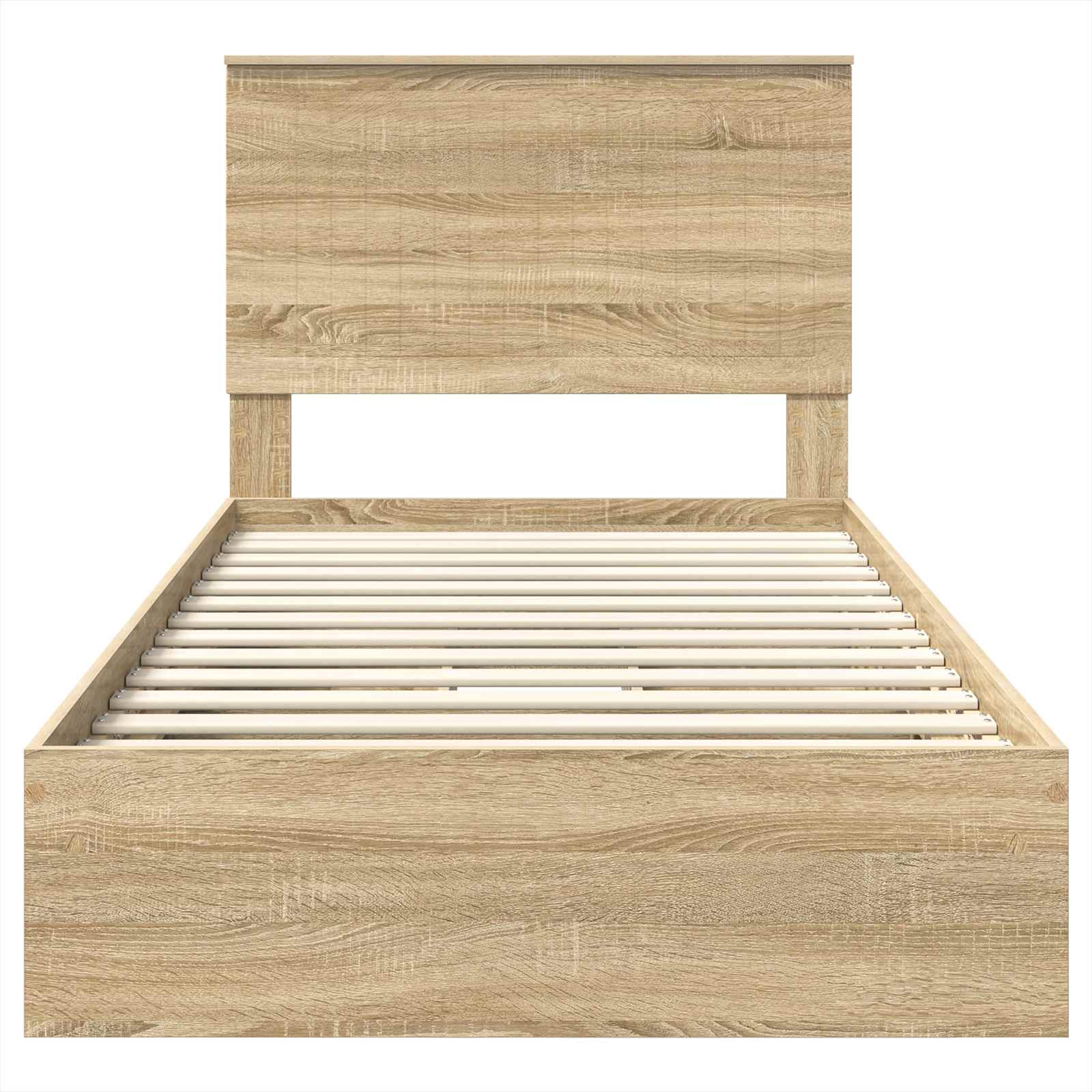 Aufbewahrungsbett Sonoma-Eiche 100 x 200 cm Holzwerkstoff