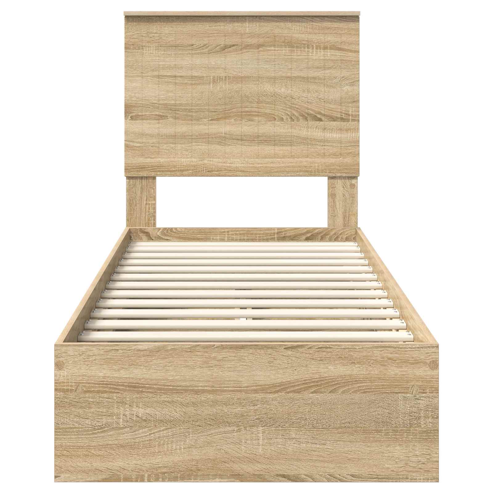 Aufbewahrungsbett Sonoma-Eiche 75 x 190 cm Holzwerkstoff