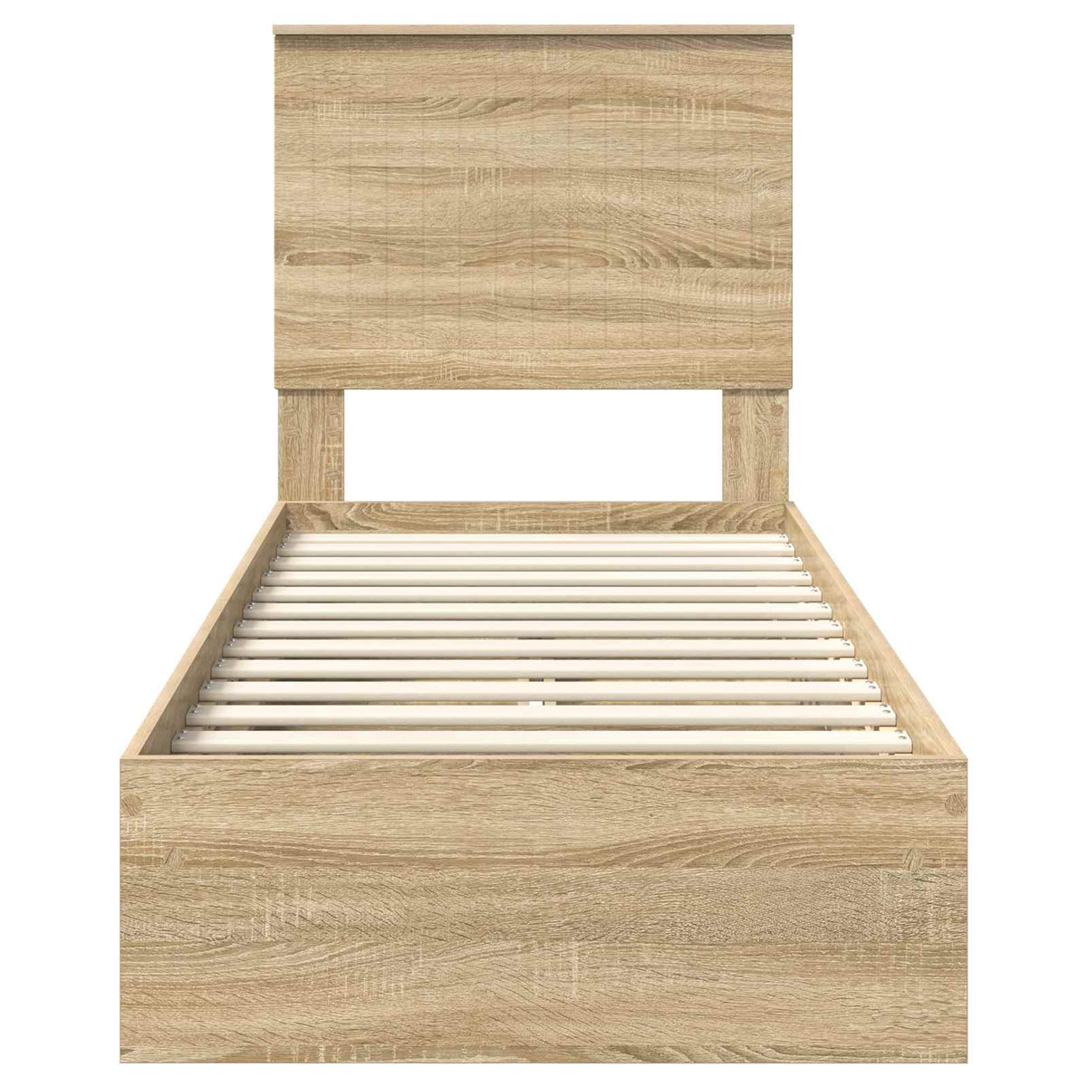 Aufbewahrungsbett Sonoma-Eiche 75 x 190 cm Holzwerkstoff