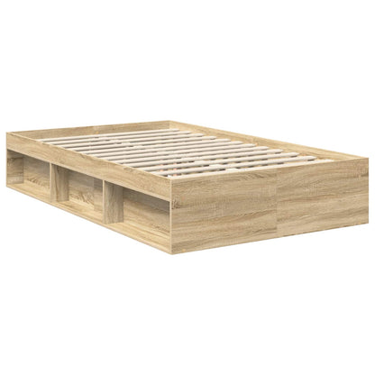 Bettrahmen Sonoma-Eiche 120 x 200 cm Massives Kiefernholz