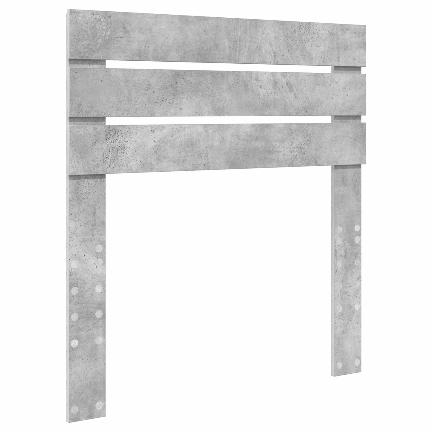 Bettrahmen Beton Grau 100 x 200 cm Massives Kiefernholz