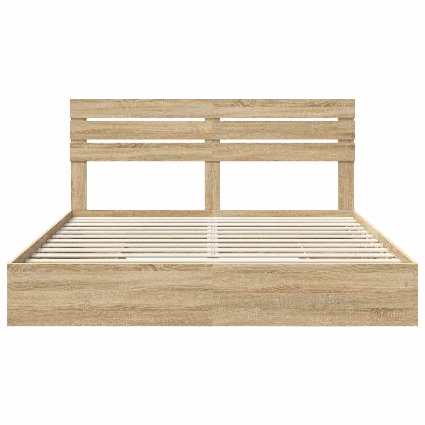 Aufbewahrungsbett Sonoma-Eiche 180 x 200 cm Holzwerkstoff