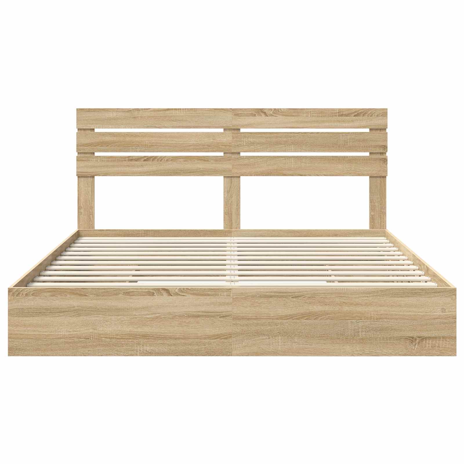 Aufbewahrungsbett Sonoma-Eiche 180 x 200 cm Holzwerkstoff