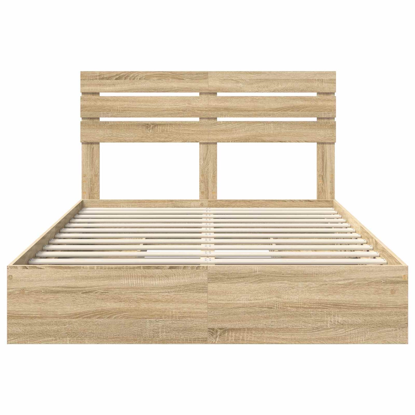 Aufbewahrungsbett Sonoma-Eiche 160 x 200 cm Holzwerkstoff