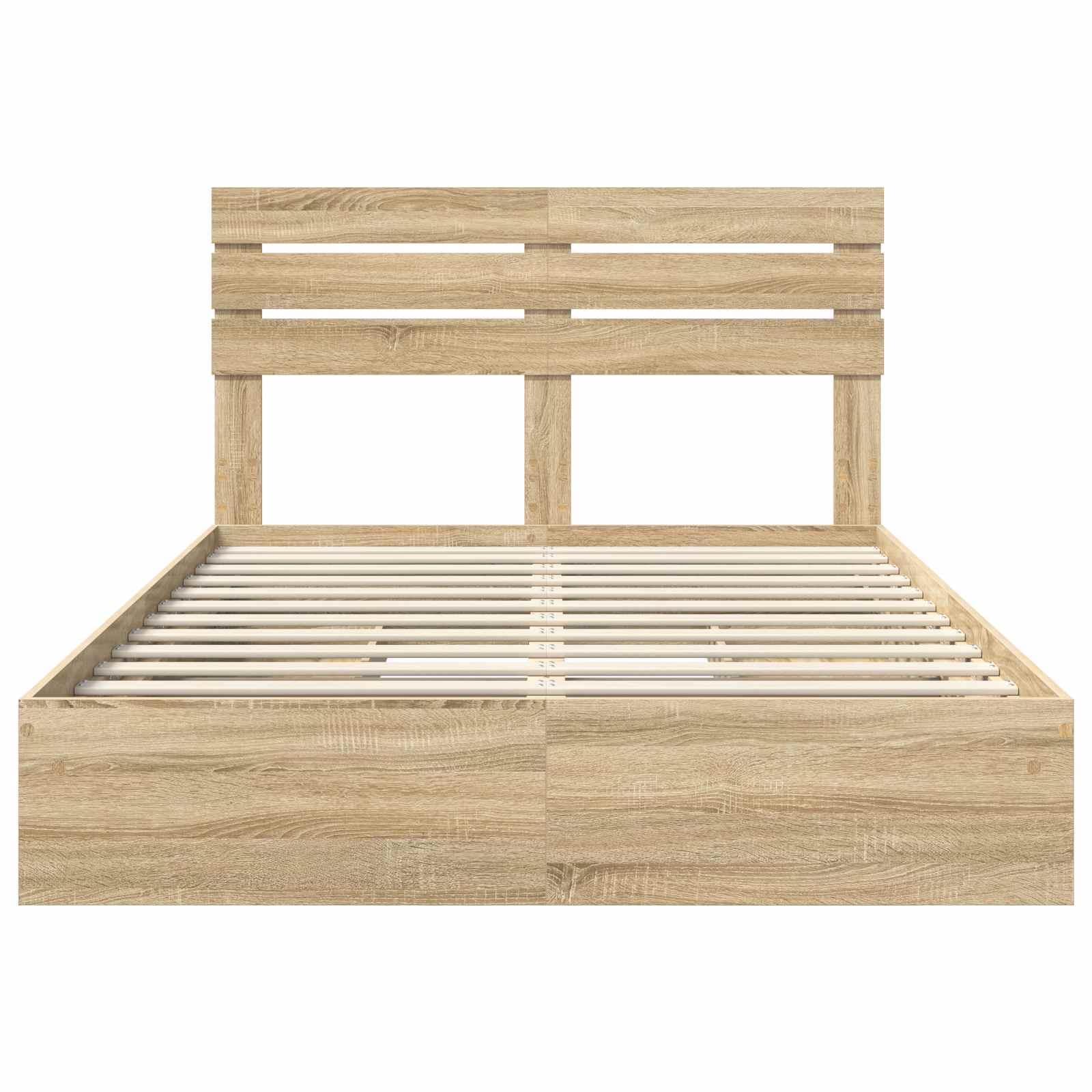Aufbewahrungsbett Sonoma-Eiche 160 x 200 cm Holzwerkstoff