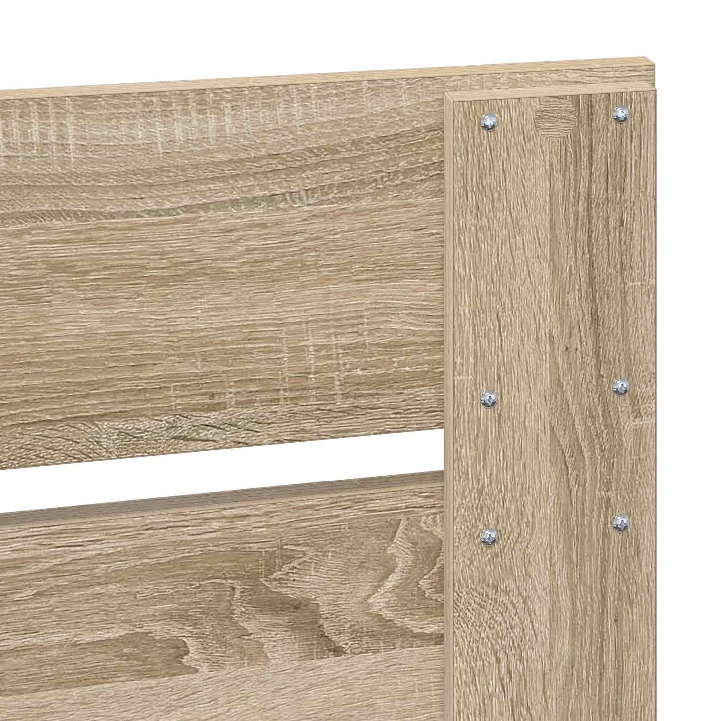 Aufbewahrungsbett Sonoma-Eiche 90 x 190 cm Holzwerkstoff