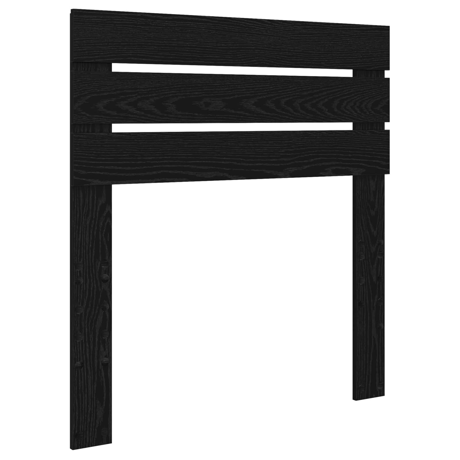 Bettrahmen Schwarz Eichen-Optik 90 x 200 cm Holzwerkstoff