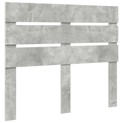 Bettrahmen mit Kopfteil Beton 120 x 200 cm Massives Kiefernholz