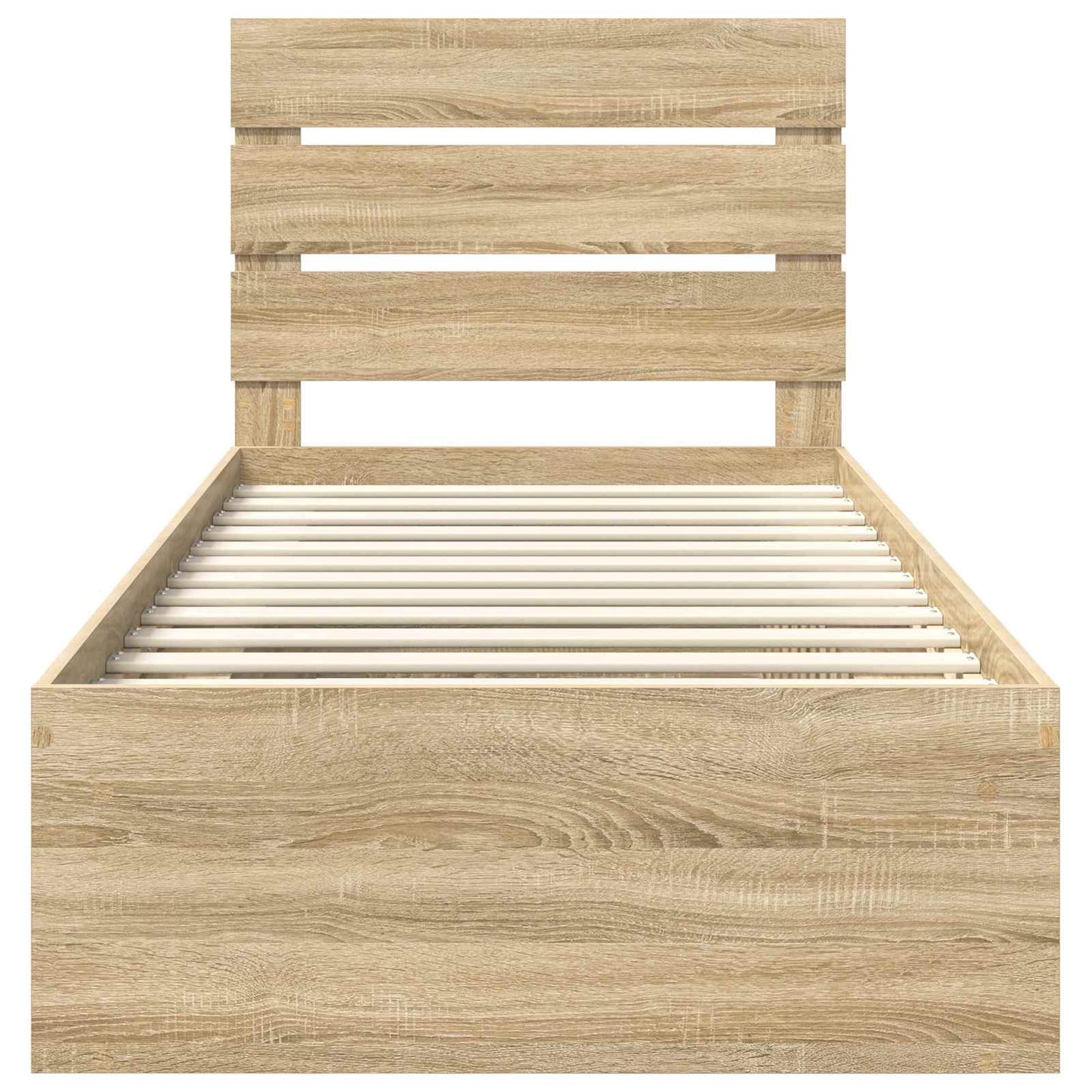 Bettrahmen Sonoma-Eiche 75 x 190 cm Massives Kiefernholz