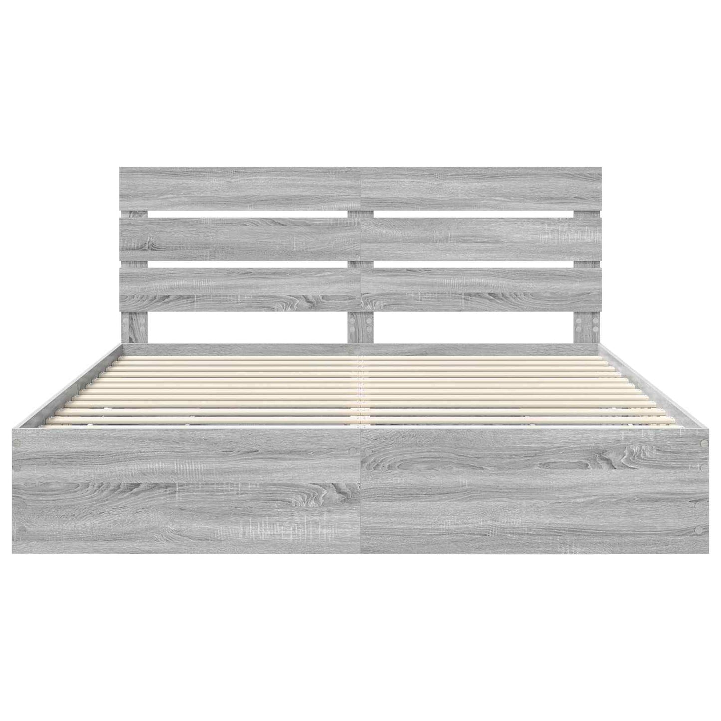 Bettrahmen Graues Sonoma 180 x 200 cm Ingenieurs Holz