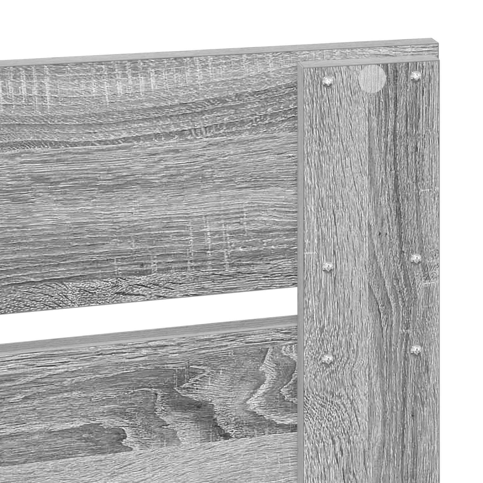 Bettrahmen Graues Sonoma 140 x 200 cm Ingenieurs Holz