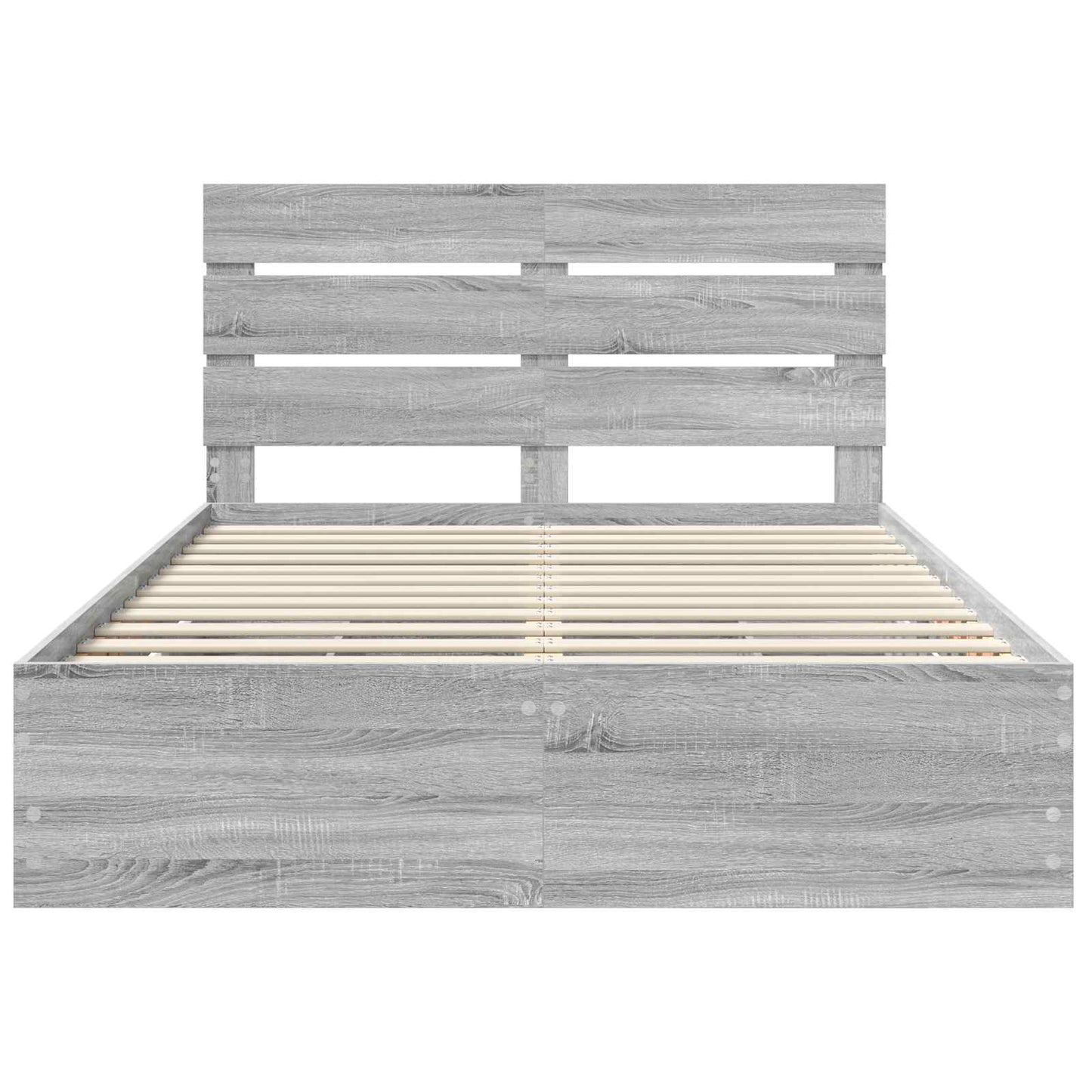 Bettrahmen Graues Sonoma 140 x 200 cm Ingenieurs Holz
