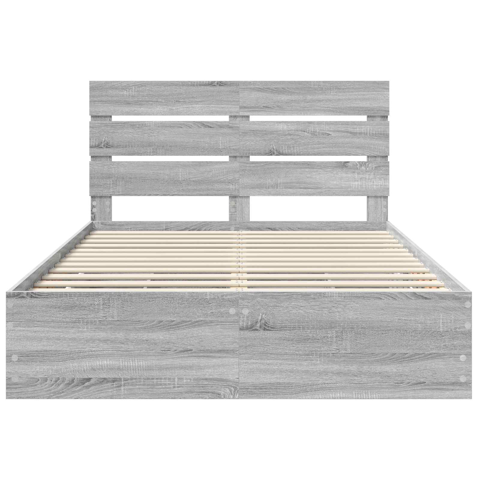 Bettrahmen Graues Sonoma 140 x 200 cm Ingenieurs Holz